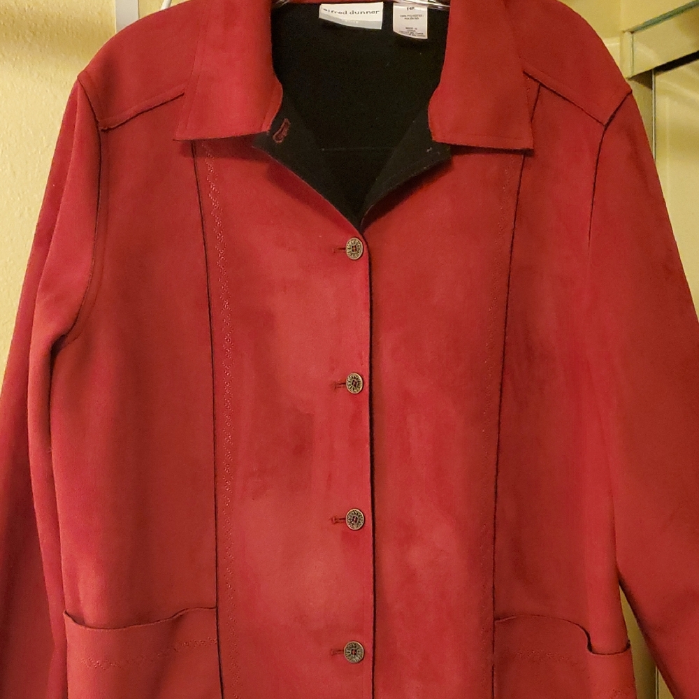 Alfred Dunner Women's Red Jacket Sz 14